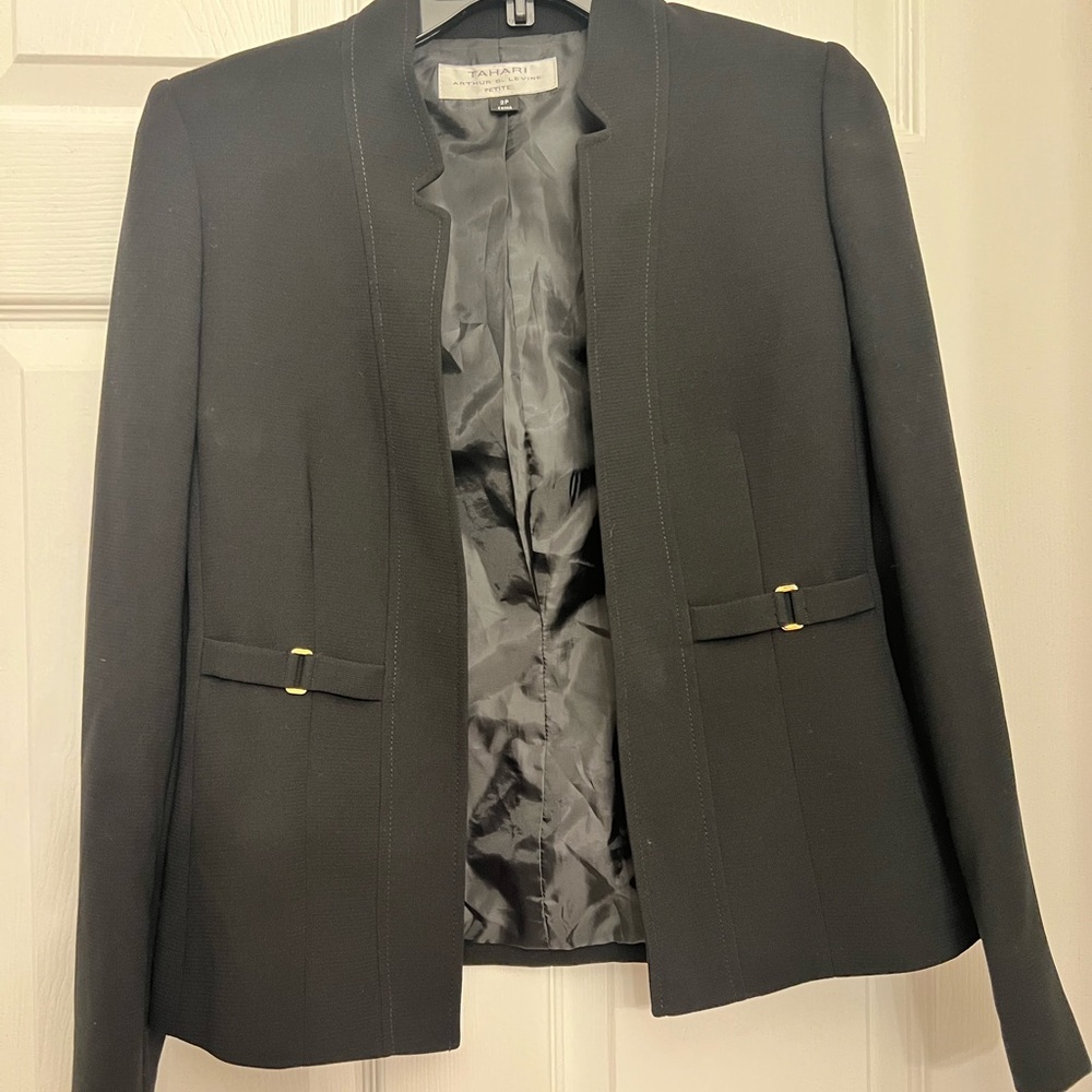 Tahari Black Blazer Jacket